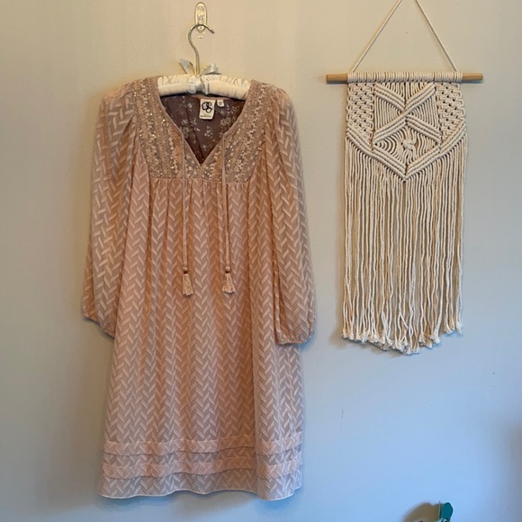 Anthropologie boho blush dress size small - Picture 1 of 10
